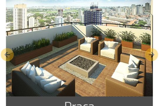 Varanda de kitnet/studio à venda com 1 quarto, 34m² em Santana, São Paulo