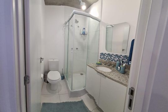 Banheiro de kitnet/studio à venda com 1 quarto, 34m² em Santana, São Paulo
