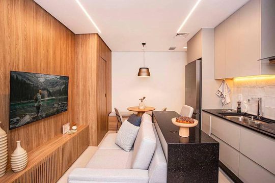 Sala de kitnet/studio para alugar com 1 quarto, 33m² em Vila Osasco, Osasco