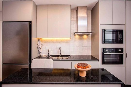 Cozinha de kitnet/studio para alugar com 1 quarto, 33m² em Vila Osasco, Osasco