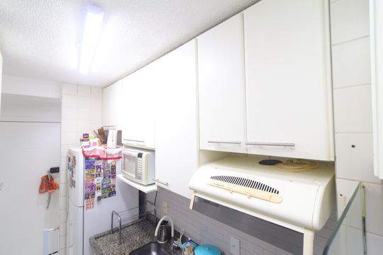 Cozinha - Armários de apartamento à venda com 2 quartos, 49m² em Parada Xv de Novembro, São Paulo