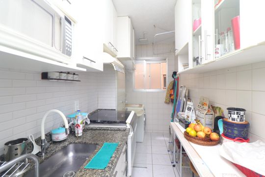 Cozinha de apartamento à venda com 2 quartos, 49m² em Parada Xv de Novembro, São Paulo
