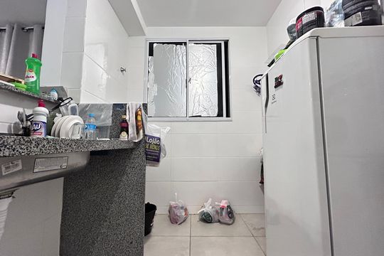 Cozinha de apartamento à venda com 2 quartos, 44m² em Pindorama , Belo Horizonte
