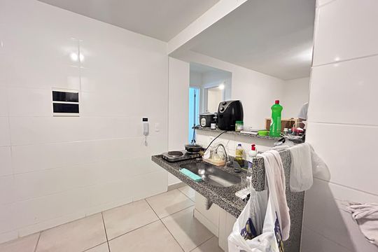 Cozinha de apartamento à venda com 2 quartos, 44m² em Pindorama , Belo Horizonte