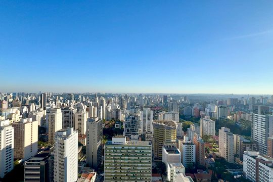 Vista da Varanda de apartamento à venda com 2 quartos, 77m² em Pinheiros, São Paulo