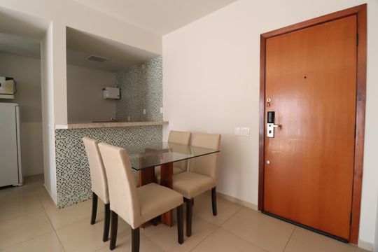 Sala de apartamento para alugar com 1 quarto, 53m² em Centro, Uberlândia