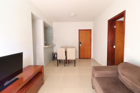 Sala de apartamento para alugar com 1 quarto, 53m² em Centro, Uberlândia