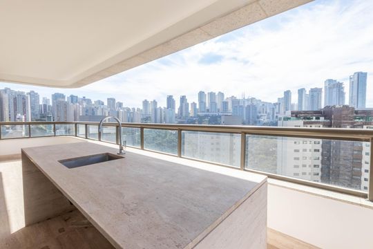 Varanda de apartamento à venda com 4 quartos, 377m² em Vale do Sereno, Nova Lima