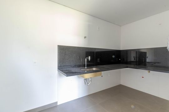 Cozinha de apartamento à venda com 3 quartos, 116m² em Vila Das Flores, Nova Lima