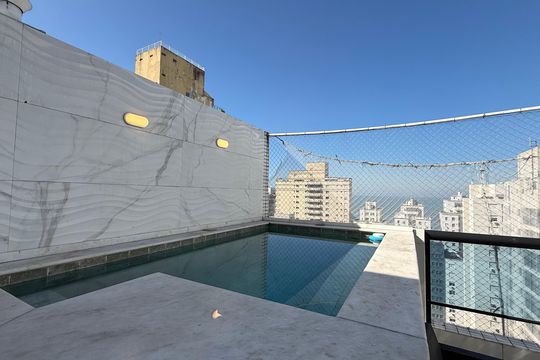 Varanda de apartamento para alugar com 3 quartos, 188m² em Centro, Guarujá