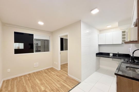 Sala  de apartamento para alugar com 2 quartos, 32m² em Jardim Caravelas, São Paulo