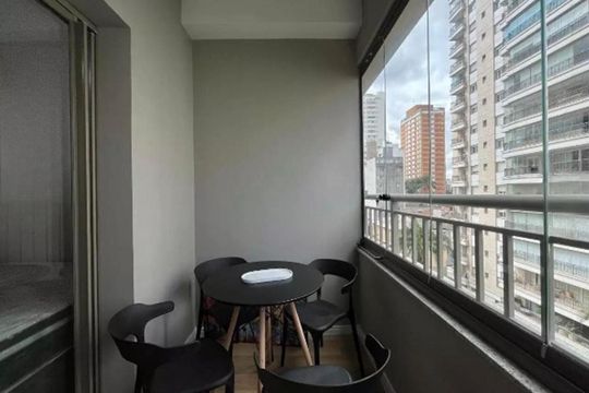 Varanda de kitnet/studio para alugar com 1 quarto, 25m² em Perdizes, São Paulo