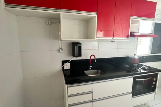 Cozinha de apartamento para alugar com 2 quartos, 39m² em Nova Brasília, Salvador