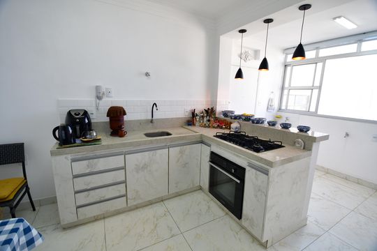 Cozinha de apartamento à venda com 3 quartos, 156m² em Vila Itapura, Campinas