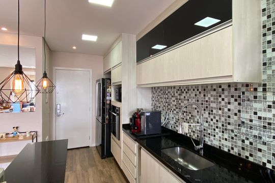 Cozinha - Área de Serviço de apartamento para alugar com 2 quartos, 78m² em Continental, Osasco