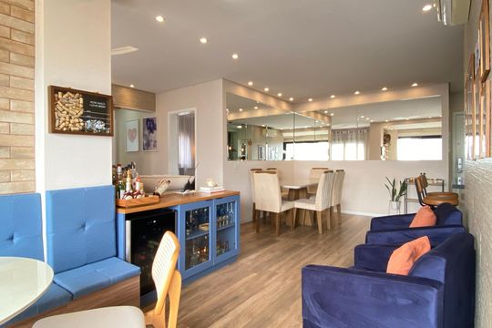 Sala de apartamento para alugar com 2 quartos, 78m² em Continental, Osasco