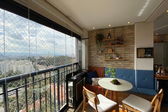 Sala - Varanda de apartamento para alugar com 2 quartos, 78m² em Continental, Osasco