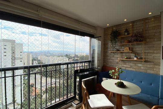 Sala - Varanda de apartamento para alugar com 2 quartos, 78m² em Continental, Osasco