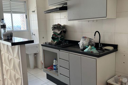 Cozinha de apartamento à venda com 1 quarto, 27m² em Conceicao, Osasco