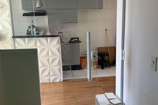Cozinha de apartamento à venda com 1 quarto, 27m² em Conceicao, Osasco
