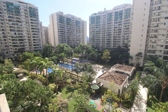 Sala - Varanda de apartamento à venda com 3 quartos, 110m² em Barra Olímpica, Rio de Janeiro