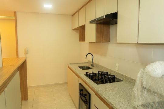 Cozinha de apartamento para alugar com 2 quartos, 61m² em Nova Veneza, Paulínia