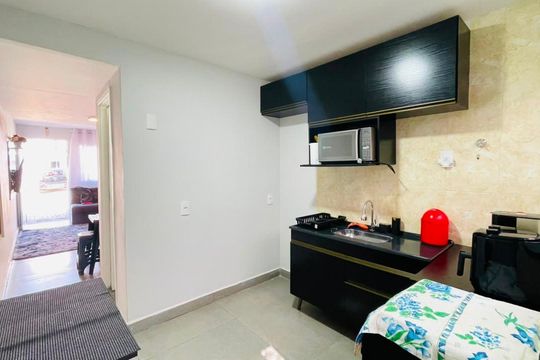 Cozinha de casa de condomínio para alugar com 2 quartos, 49m² em Bairro Jardim Nossa Senhora das Graças, Cotia