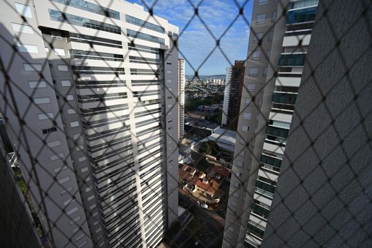Vista da Sala de apartamento para alugar com 2 quartos, 68m² em Setor Bueno, Goiânia