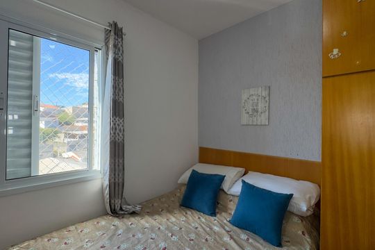 Quarto Suíte de apartamento à venda com 2 quartos, 55m² em Vila das Belezas, São Paulo