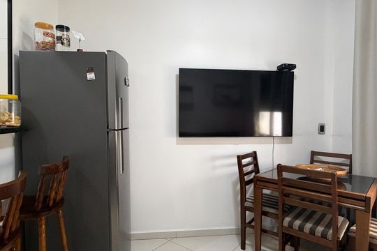 Sala de apartamento para alugar com 1 quarto, 40m² em Embaré, Santos