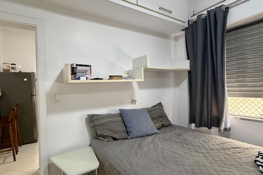 Quarto de apartamento para alugar com 1 quarto, 40m² em Embaré, Santos