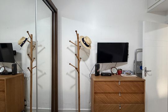 Quarto de apartamento para alugar com 1 quarto, 40m² em Embaré, Santos
