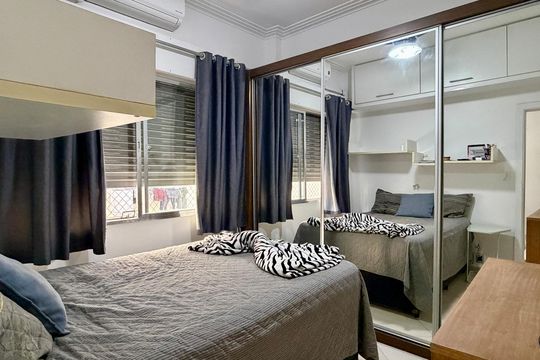 Quarto de apartamento para alugar com 1 quarto, 40m² em Embaré, Santos