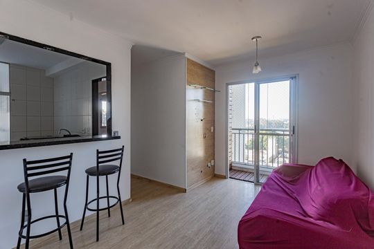 Sala de apartamento para alugar com 2 quartos, 48m² em Vila Liviero, São Paulo