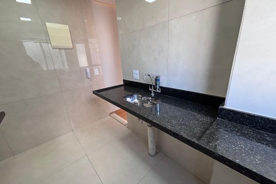 Cozinha de apartamento à venda com 2 quartos, 44m² em Recreio, Rio de Janeiro
