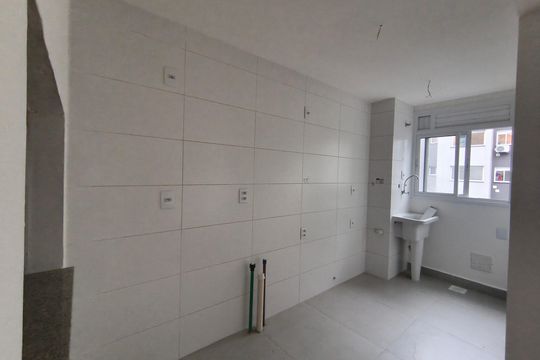 Sala/cozinha de apartamento para alugar com 2 quartos, 51m² em Jardim Sabará, Porto Alegre