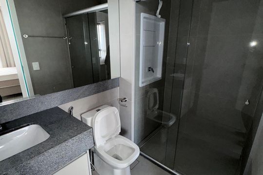 Banheiro da Suíte de apartamento para alugar com 1 quarto, 34m² em Águas Claras, Brasília
