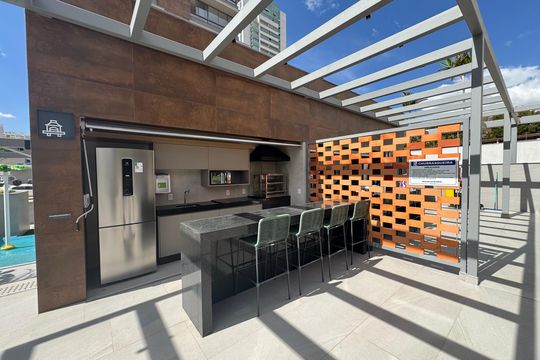 Área comum - Churrasqueira de apartamento para alugar com 1 quarto, 34m² em Águas Claras, Brasília