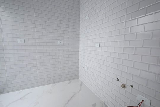 Cozinha de apartamento à venda com 2 quartos, 68m² em Jardim, Santo André