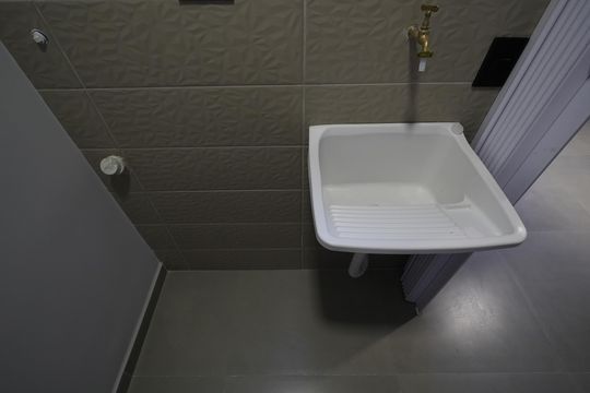 Área de Serviço de apartamento para alugar com 2 quartos, 46m² em Vila Scarpelli, Santo André