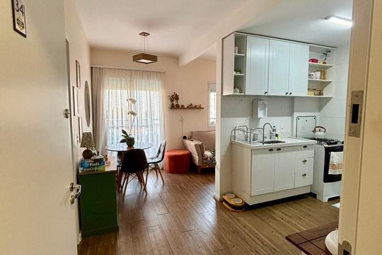 Cozinha de apartamento à venda com 1 quarto, 37m² em Presidente Altino, Osasco