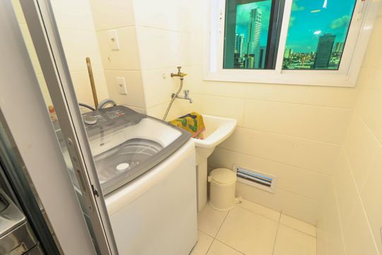 Área de Serviço de apartamento para alugar com 1 quarto, 54m² em Caminho das Árvores, Salvador