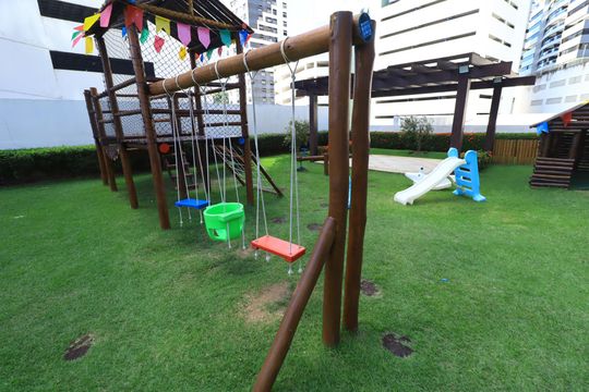 Área comum - Playground de apartamento para alugar com 1 quarto, 54m² em Caminho das Árvores, Salvador