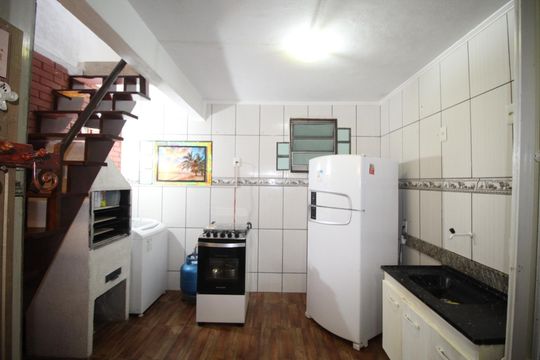 Cozinha de apartamento à venda com 3 quartos, 87m² em Morro Santana, Porto Alegre
