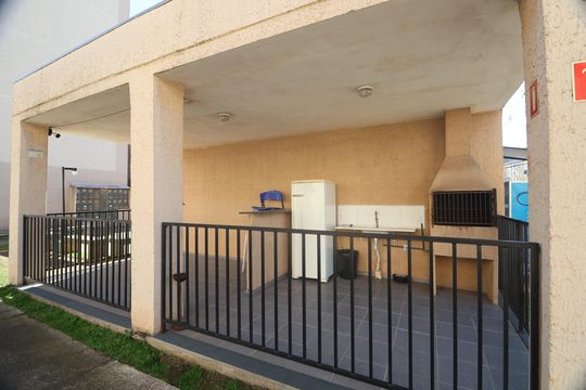 Área comum - Churrasqueira de apartamento para alugar com 1 quarto, 48m² em Rio Branco, Canoas