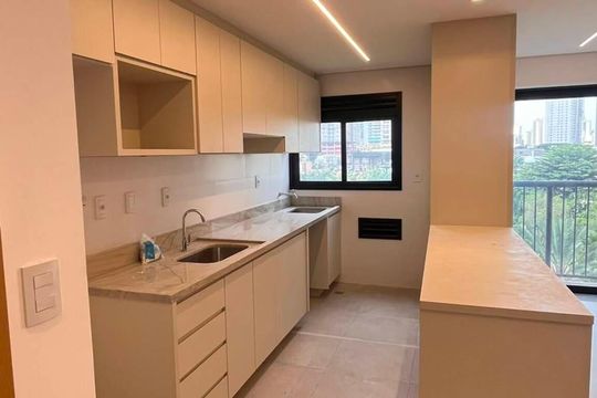 Cozinha de apartamento para alugar com 2 quartos, 75m² em Setor Bueno, Goiânia
