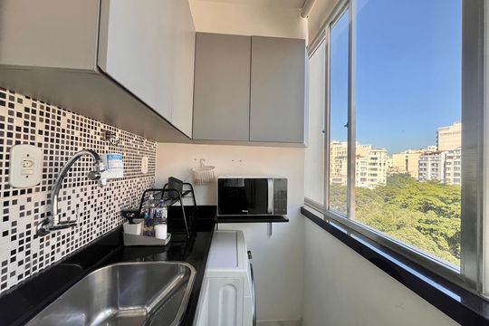 Área de serviço de apartamento para alugar com 1 quarto, 44m² em Copacabana, Rio de Janeiro