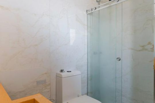Banheiro da suíte 1 de apartamento à venda com 4 quartos, 200m² em Água Fria, São Paulo