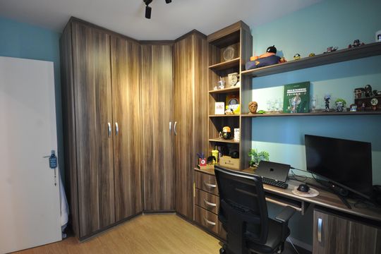 Quarto  de apartamento à venda com 2 quartos, 63m² em Vila Leonor, São Paulo