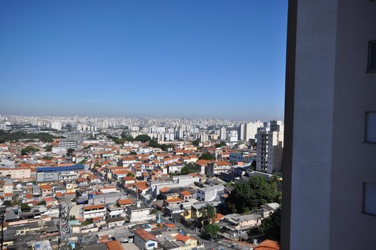 Vista da Suíte de apartamento à venda com 2 quartos, 63m² em Vila Leonor, São Paulo